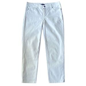 NYDJ Women's Alisha Fitted White Ankle Summer Jeans Lift x Tuck Technology sz 2